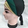 Golden Fancy Tie Back Bonnet - Green and Pink