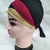 Golden Fancy Tie Back Bonnet - Maroon and Green Golden Fancy Tie Back Bonnet - Maroon and Green