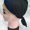 Golden Fancy Tie Back Bonnet - Navy Blue and Grey