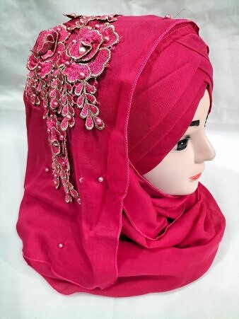 Lawn Floral Ready to Wear with Fancy Bunch - Deep Pink