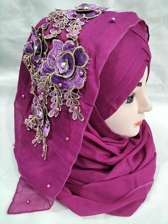 Lawn Floral Ready to Wear with Matching Bunch - Magenta