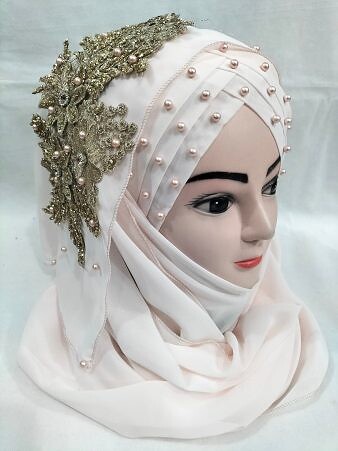 Pearl Ready to Wear with Bunch - Light Pink