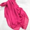 plain chiffon scarf deep pink