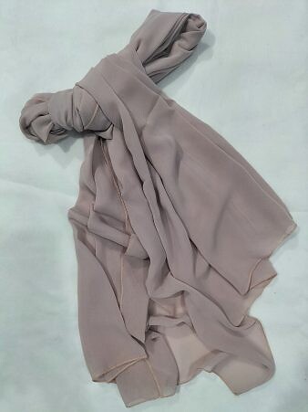 Plain Chiffon Scarf - Dirty Pink Plain Chiffon Scarf - Dirty Pink