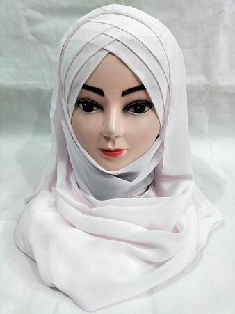 Plain Criss Cross Ready To Wear - Light Pink