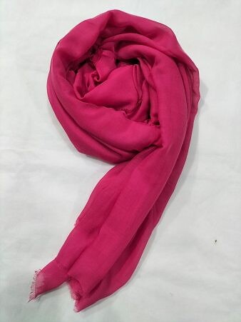 Plain Lawn Scarf - Deep Pink Plain Lawn Scarf - Deep Pink