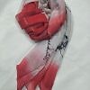 Viscose Glitter Hijab - Red and White Viscose Glitter Hijab - Red and White