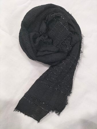 Zari Lawn Crimps - Black