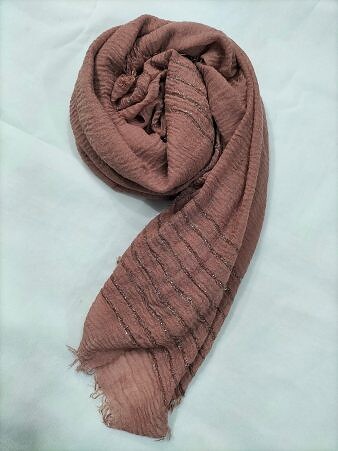 Zari Lawn Crimps - Dirty Brown Zari Lawn Crimps - Dirty Brown