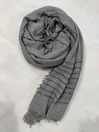 Zari Lawn Crimps - Grey