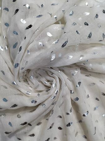 Fancy Lawn Scarf - Off-white