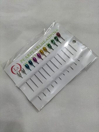 Large-Sized Straight Pins - Multi-Colored Drops