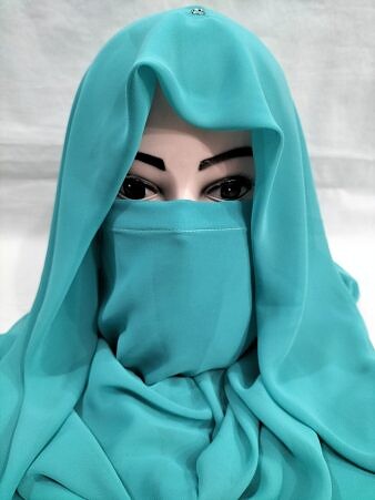 Niqab Ready to Wear - Turquoise