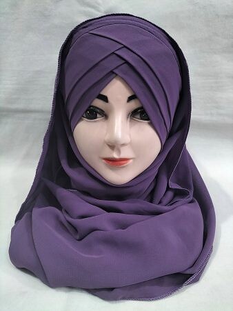 Plain Criss Cross Ready To Wear - Purple