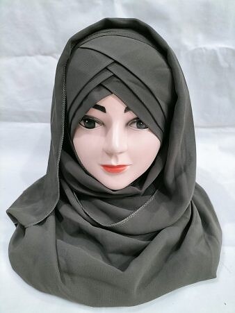 Plain Criss Cross Ready To Wear - Seaweed Green