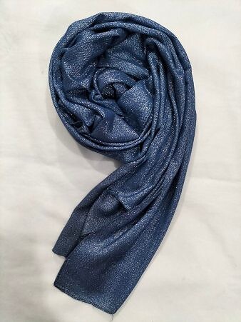 Shimmer Viscose Scarf - Navy Blue Shimmer Viscose Scarf - Navy Blue