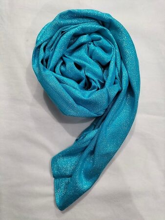 Shimmer Viscose Scarf - Sky Blue Shimmer Viscose Scarf - Sky Blue