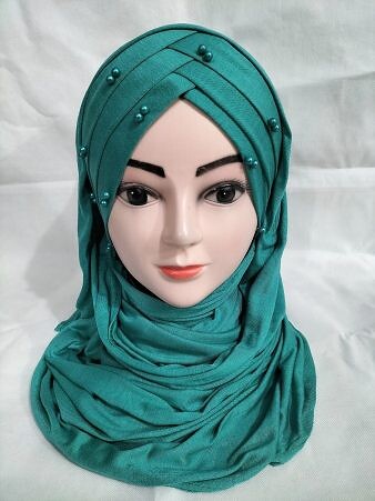 Turkish Pearl Criss Cross Ready to Wear - Turquoise