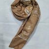 Banarasi Style Lawn Scarf - Caramel Brown
