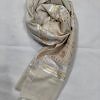 Banarsi Style Lawn Scarf - Cream