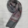 Banarsi Style Lawn Scarf - Steel Grey Banarsi Style Lawn Scarf - Steel Grey