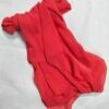 plain chiffon scarf coral red