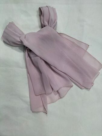 Plain Chiffon Scarf - Light Purple