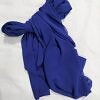 Plain Chiffon Scarf - Royal Blue