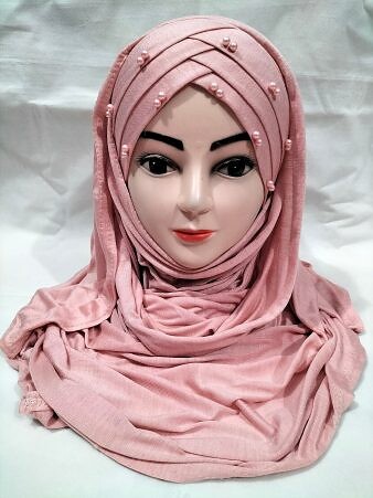 Turkish Pearl Criss Cross Ready to Wear - Tea Pink