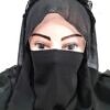 crown ready to wear niqab black