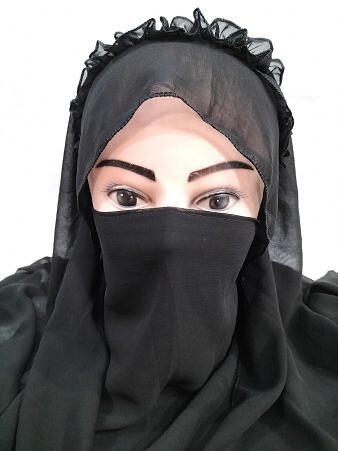 Crown Ready to Wear Niqab - Black