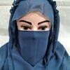 crown ready to wear niqab denim blue