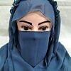 Crown Ready to Wear Niqab - Denim Blue Crown Ready to Wear Niqab - Denim Blue