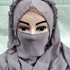 Crown Ready to Wear Niqab - Dirty Purple Crown Ready to Wear Niqab - Dirty Purple