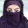 Crown Ready to Wear Niqab - Eggplant Crown Ready to Wear Niqab - Eggplant