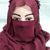 Crown Ready to Wear Niqab - Burgundy Crown Ready to Wear Niqab - Burgundy