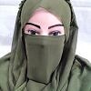 Crown Ready to Wear Niqab - Olive Green Crown Ready to Wear Niqab - Olive Green