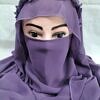 crown ready to wear niqab purple