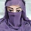 Crown Ready to Wear Niqab - Purple Crown Ready to Wear Niqab - Purple