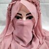 Crown Ready to Wear Niqab - Tea Pink Crown Ready to Wear Niqab - Tea Pink