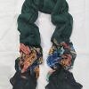 Floral Lawn Scarf - Sea Green Floral Lawn Scarf - Sea Green