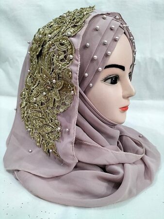 Pearl Ready to Wear with Bunch - Dirty Purple