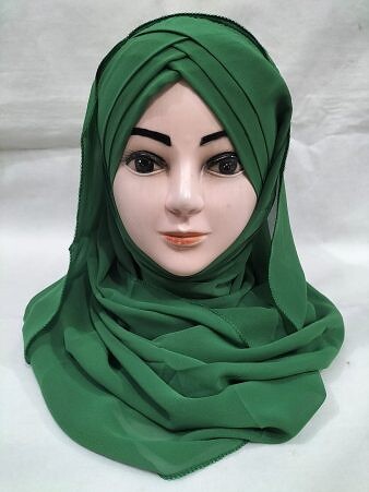 Plain Criss Cross Ready To Wear - Green