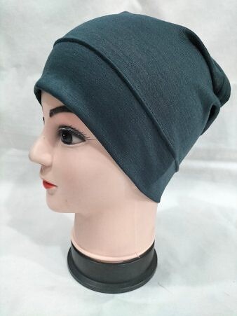 Plain Tube Underscarf - Dark Grey