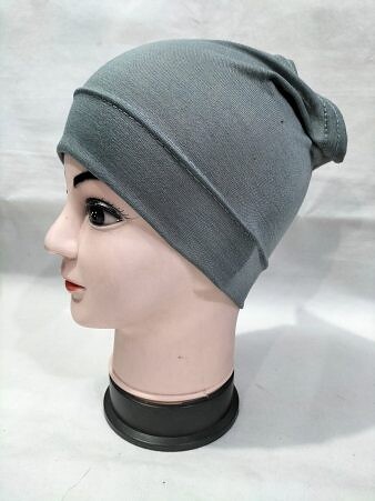 Plain Tube Underscarf - Dark Grey