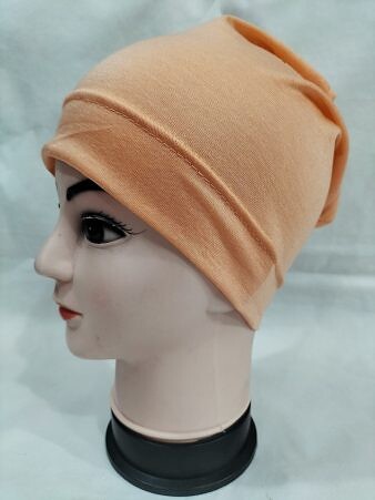 Plain Tube Underscarf - Peach