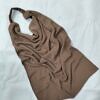 elastic half niqab brown