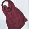 elastic half niqab maroon