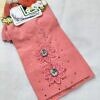 Fancy Sleeves with Flower Bunch - Coral Peach