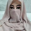 Plain Niqab Ready to Wear – Nude Brown
